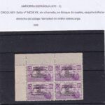 CRCOL697 SELLOS ANDORRA Nº NE26 XX (VER DESCRIPCION EN FOTO)