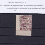 CRCOL698 SELLOS ANDORRA Nº NE28 XX (VER DESCRIPCION EN FOTO)