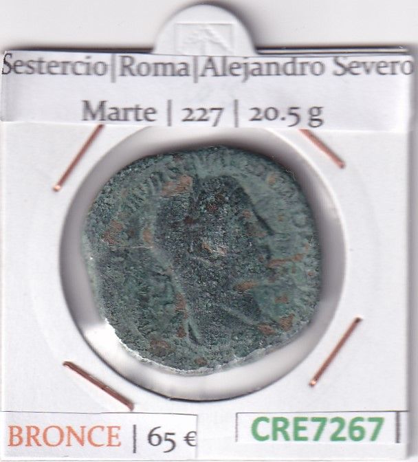 imagen-13-32011.jpg CRE7267 MONEDA ROMAMA SESTERCIO ROMA ALEJANDRO SEVERO MARTE 227 - Imagen 1