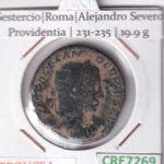 CRE7269 MONEDA ROMAMA SESTERCIO ROMA ALEJANDRO SEVERO PROVIDENTIA 231-235