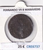 CRE6737 MONEDA ESPAÑA FERNANDO VII 8 MARAVEDIS 1817 JUBIA