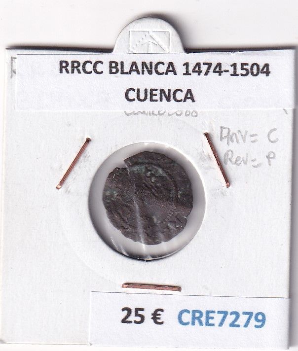 imagen-13-32041.jpg CRE7279 MONEDA ESPAÑA RRCC BLANCA 1474-1504 CUENCA - Imagen 1