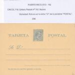 CRCOL719 PUERTO RICO ENTERO POSTAL Nº 7CT (VER DESCRIPCION EN FOTO)