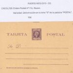 CRCOL725 PUERTO RICO ENTERO POSTAL Nº 11C (VER DESCRIPCION EN FOTO)