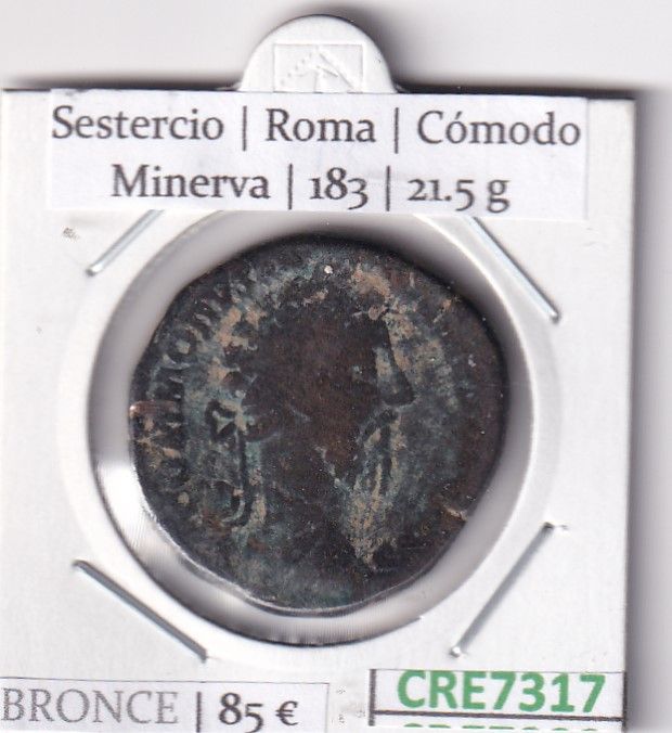 imagen-13-32116.jpg CRE7317 MONEDA ROMANA SESTERCIO ROMA COMODO MINERVA 183 - Imagen 1