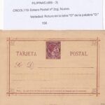 CRCOL779 ENTERO POSTAL FILIPINAS Nº 2CG (VER DESCRIPCIÓN EN FOTO)