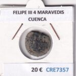 CRE7357 MONEDA ESPAÑA FELIPE III 4 MARAVEDIS CUENCA