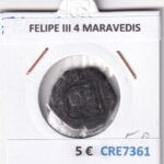 CRE7361 MONEDA ESPAÑA FELIPE III 4 MARAVEDIS