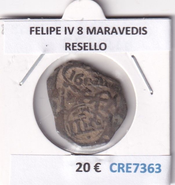 imagen-13-32188.jpg CRE7363 MONEDA ESPAÑA FELIPE IV 8 MARAVEDIS RESELLO - Imagen 1