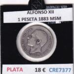 CRE7377 MONEDA ESPAÑA ALFONSO XII 1 PESETA 1883 MSM