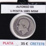 CRE7378 MONEDA ESPAÑA ALFONSO XII 1 PESETA 1885 MSM
