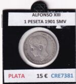 CRE7381 MONEDA ESPAÑA ALFONSO XIII 1 PESETA 1901 SMV