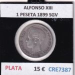 CRE7387 MONEDA ESPAÑA ALFONSO XIII 1 PESETA 1899 SGV