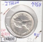 CR2430 MONEDA ITALIA 500 LIRAS 1958 PLATA