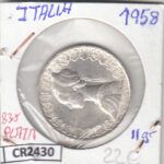 CR2430 MONEDA ITALIA 500 LIRAS 1958 PLATA