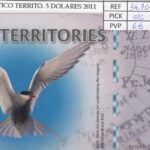 CRJ1112 BILLETE TERRITORIO ARTICO 3 DOLARES 2011 POLIMERO ARC-05