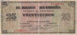CRBS1771 BILLETE ESPAÑA 25 PESETAS 1938 SERIE E BC