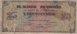 CRBS1772 BILLETE ESPAÑA 25 PESETAS 1938 SERIE E BC