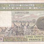 CRBX2499 BILLETE AFRICA OESTE 500 FRANCOS 1987 BC