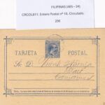 CRCOL811 ENTERO POSTAL FILIPINAS Nº 10 VER DESCRIPCON EN FOTO