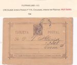 CRCOL828 ENTERO POSTAL FILIPINAS Nº 11A VER DESCRIPCON EN FOTO