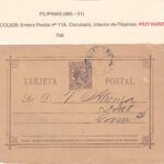 CRCOL828 ENTERO POSTAL FILIPINAS Nº 11A VER DESCRIPCON EN FOTO