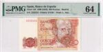 CRPMG017 BILLETE ESPAÑA 200 PESETAS 1980 ENCAPSULADO CAPICUA