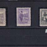 CRCOL447 SELLOS COLONIA ESPAÑA GUINEA Nº CAT 264-66 CON CHARNELA