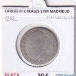 CRE7448 MONEDA ESPAÑA CARLOS III 2 REALES 1784 MADRID JD