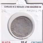CRE7460 MONEDA ESPAÑA CARLOS III 2 REALES 1788 MADRID M