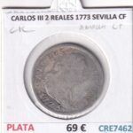 CRE7462 MONEDA ESPAÑA CARLOS III 2 REALES 1773 SEVILLA CF