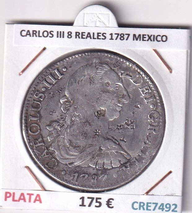 imagen-13-32593.jpg CRE7492 MONEDA ESPAÑA CARLOS III 8 REALES 1787 MEXICO - Imagen 1