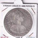 CRE7561 MONEDA ESPAÑA 8 REALES CARLOS IV 1806 POTOSI PJ