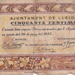 CRBL0488 BILLETE LOCAL ESPAÑA LLEIDA 50 CENTIMOS 1937 MC