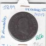 CRE1356 MONEDA ESPAÑA FERNANDO VII 8 MARAVEDIES 1819 JUBIA BC