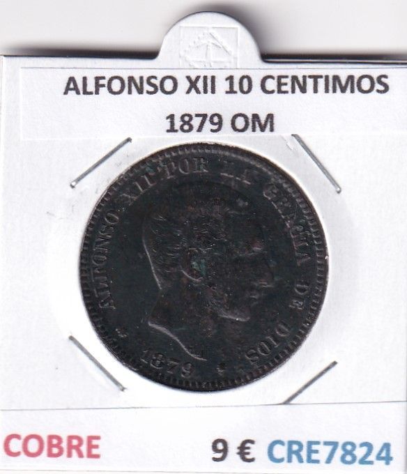imagen-13-32933.jpg CRE7824 MONEDA ESPAÑA ALFONSO XII 10 CENTIMOS 1879 OM COBRE - Imagen 1