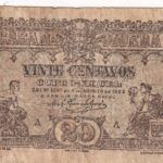 CRBX2192 BILLETE PORTUGAL 20 CENTAVOS 1922 USADO