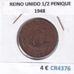 CR4376 MONEDA REINO UNIDO 1/2 PENIQUE 1948