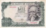 CRBS1892 BILLETE ESPAÑA 1000 PESETAS 1971 SIN SERIE MBC