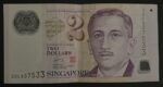 CRBX2597 BILLETE SINGAPUR 2 DOLARES MBC