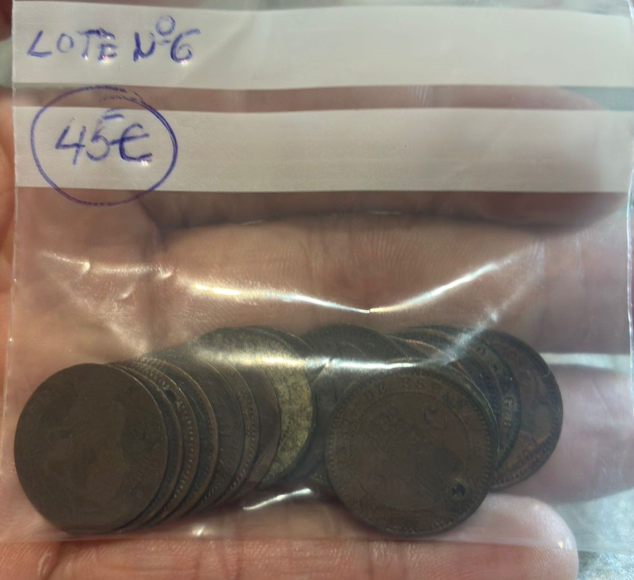 imagen-13-33215.jpg CRLOT006 LOTE DE 17 MONEDAS DE 2CTS DEL GPB. PROV. Y ALFONSO XIII - Imagen 1