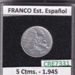 CRE7331 MONEDA ESPAÑA ESTADO ESPAÑOL 5 CENTIMOS 1945