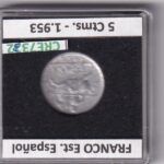 CRE7332 MONEDA ESPAÑA ESTADO ESPAÑOL 5 CENTIMOS 1953