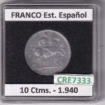 CRE7333 MONEDA ESPAÑA ESTADO ESPAÑOL 10 CENTIMOS 1940