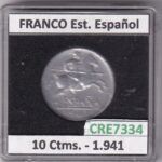 CRE7334 MONEDA ESPAÑA ESTADO ESPAÑOL 10 CENTIMOS 1941