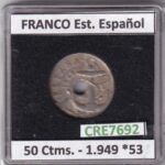CRE7692 MONEDA ESPAÑA ESTADO ESPAÑOL 50 CENTIMOS 1949 *53