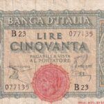 CRBX0658 BILLETE ITALIA 50 LIRAS 1944 BC