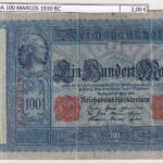 CRBX3011 BILLETE ALEMANIA 100 MARCOS 1910 BC