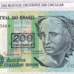 CRBX3025 BILLETE BRASIL 200 NUEVOS CRUZADOS SIN CIRCULAR