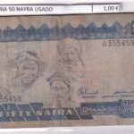 CRBX3069 BILLETE NIGERIA 50 NAYRA USADO